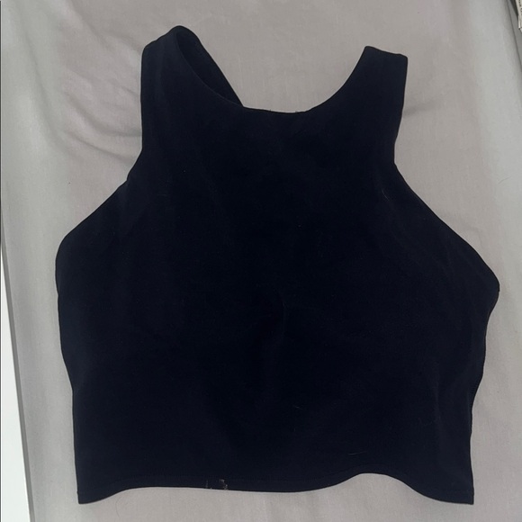 Athleta Women's Navy Crop Sports Tank - Picture 1 of 4